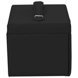 Jewellery Box 4-Layer with Mirror Lockable Black 22.5x17.5x16.5 cm 4103561