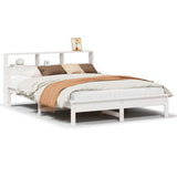 Bed Frame without Mattress White 140x190 cm Solid Wood Pine 3309741