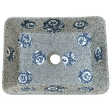 Countertop Basin Multicolour Rectangular 46x35.5x13 cm Ceramic 155074