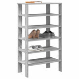 Shoe Rack Grey Sonoma 61x32x105 cm Engineered Wood 859865