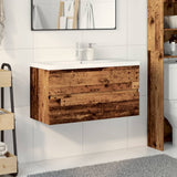 Sink Cabinet with Built-in Basin Old Wood 3328925
