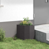 Corner Planter Black 30 x 30 x 35 cm Steel 883654