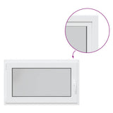 Basement Window RISOR 100x60 cm Tilt&Turn DIN Left White 4108366