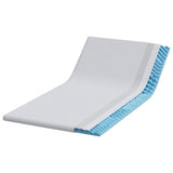 Mattress Topper White 120 x 200 x 6 cm Jaquard Fabric 4106181