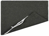 Cushion with Pillow HEERLEN 12 pcs Dark Grey Fabric 924450
