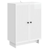 Sideboard High Gloss White 66 x 34.5 x 90 cm Engineered Wood 893899