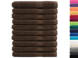 Premium Sauna Towels "SOLUND" 10 pcs Brown 80x200 cm 600 gsm 137244