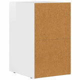 Bedside Table 2 pcs High Gloss White 29.5 x 33.5 x 50 cm 891233