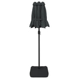 Double-Head Garden Parasol Anthracite 316x145 cm 362963