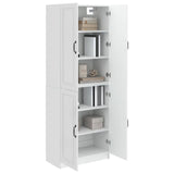 Cabinet Set 2 pcs High Gloss White Engineered Wood 3416947