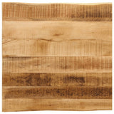 Table Top Live Edge 60x60x3.8 cm Solid Wood Rough Mango 370690
