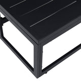 Outdoor Furniture Black 70 x 70 x32 cm Metal 42008028
