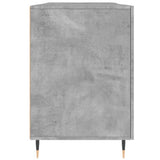 Desk Concrete Grey 140x50x75 cm Engineered Wood 829528