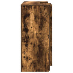 Reception Desk Smoked Oak 135x50x103.5 cm Engineered Wood 3324191