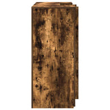Reception Desk Smoked Oak 135x50x103.5 cm Engineered Wood 3324191