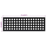 Stair Treads 10 pcs 25x75 cm Rubber 155631
