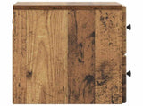 Wall-Mounted Bedside Cabinet 2 pcs Old Wood 34.5 x 33 x 40 cm 899162