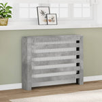 ZNTS Radiator Cover Concrete Grey 104x20x82 cm Engineered Wood 852693