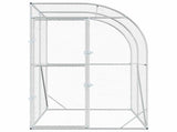 Chicken Coop Silver 200 x 150 x 215 cm Galvanised Steel 42042538
