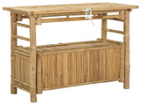Console Table with Shelf Natural 80 x 35 x 75 cm Bamboo 42028059