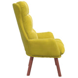 Relaxing Chair Yellow 69 x 74 x 93 cm Velvet 42001841