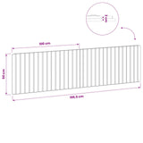 Wall-Mounted Headboard ZWOLLE Sonoma Oak Engineered Wood 896487