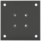 Round Ground Anchor 12 pcs Anthracite 15 x 15 x 15 cm Metal 42030127