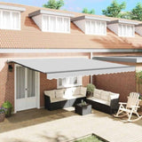 Awning Frame Anthracite 500 x 350 cm Aluminium 313257