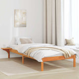 Bed Frame Wax Brown 80 x 200 cm Solid Pine Wood 873210