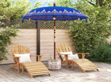 Balinese Parasol Blue 180-190 cm Cotton and solid wood 3356893