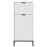 Bathroom Cabinet with Drawer High Gloss White 39.5 x 36 x 88 cm 883398