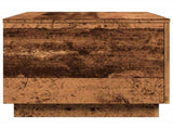 Coffee Table with LED Lights Old Wood 90x50x40 cm 857722