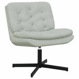 Swivel Relaxing Chair Light Grey 63 x 75 x 76 cm Velvet 42007360