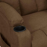Recliner Chair Brown Fabric 339086