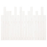 Wall Headboard White 108x3x80 cm Solid Wood Pine 824774