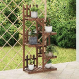 Flower Stand 60x25x130 cm Solid Wood Fir 362873