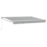 Retractable Awning Anthracite and White 3.5 x 2 m 3418911