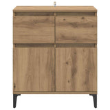 Sideboard Artisan Oak 60 x 35 x 70 cm Engineered Wood and Iron 881219