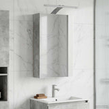 Bathroom Mirror Cabinet Concrete Grey 30 x 10.5 x 50 cm 889018