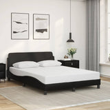 Bed Frame "Dover" Black 137x190 cm Faux Leather 373285
