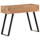 323522 Console Table 100x35x76 cm Solid Acacia Wood with Live Edges