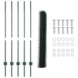 Welded Wire Fence 10 x 1.2 m PVC-Coated Steel Green 3336687