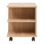 Rolling Shelf 50x35x42 cm Oak 245723