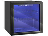 16 Bottle Wine Cooler, 48 Litre Capacity, 4-16&degC Tabletop Counter Drinks Wine Fridge with Glass T3398P617046