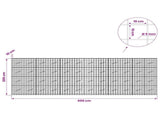 Gabion with 5 mm Wire and 10x10 cm Mesh 600x10x200 cm 3464982