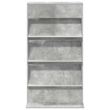 Magazine Rack Concrete Grey 70 x 41 x 126 cm Engineered Wood 899530