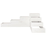 Garden Planter 4-Tier 106x104.5x36 cm White Solid Wood Pine 825325