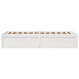 Bed Frame without Mattress White 90x190 cm Single Solid Wood Pine 846844