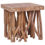 ZNTS Log Coffee Table 40x40x40 cm Mixed Recycled Wood 283936