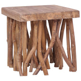 ZNTS Log Coffee Table 40x40x40 cm Mixed Recycled Wood 283936